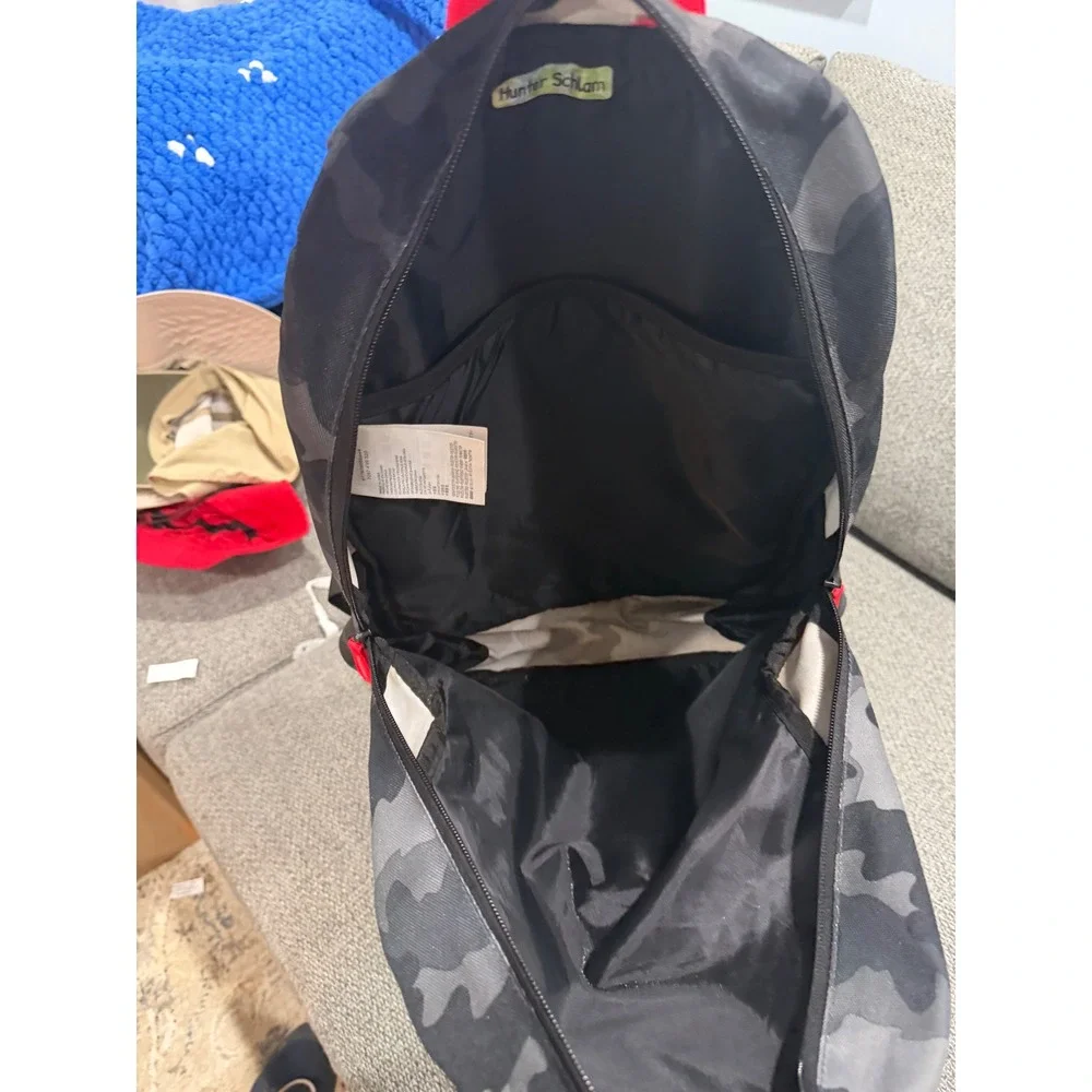 Hurley Boys Camo Shark Mouth Backpack Grey Black Red 7097-F99 320